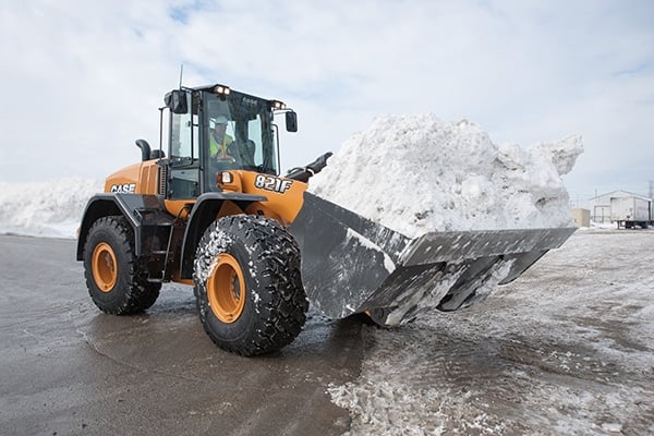 CASE Backhoe Snow Removal