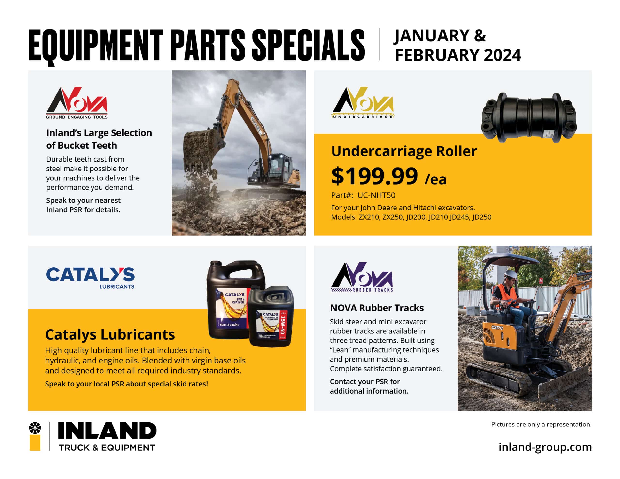Heavy Equipment Parts Specials Inland Truck & Equipment