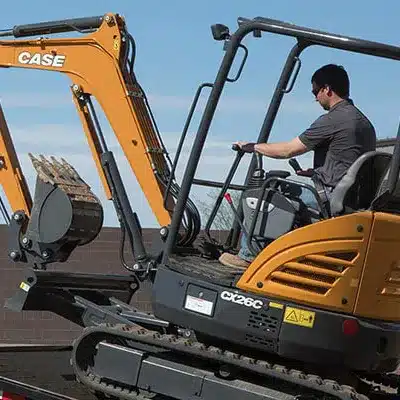 CASE Mini Excavators are built for easy transportation