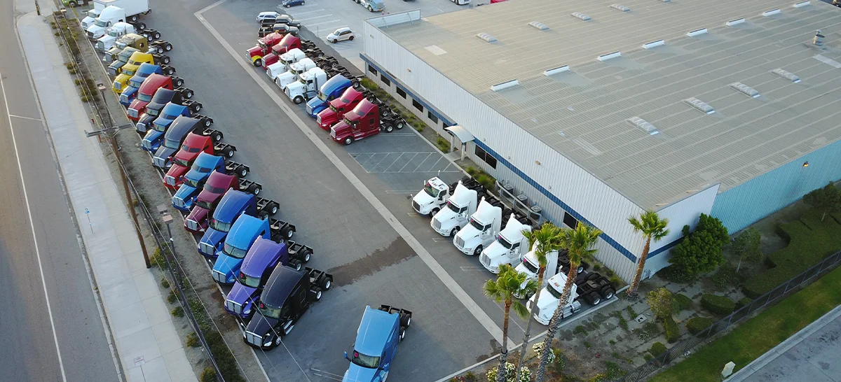 Managing a fleet of rental semi-trucks.